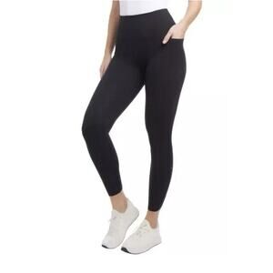 New Danskin Ladies' High Rise Brushed Tight with Reflective dots Black size L